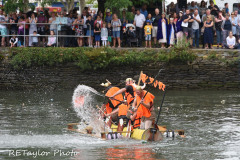 Kingsbridge - Kingsbridge Fair Week - Raft Race - The "Faux Fur Vikings"